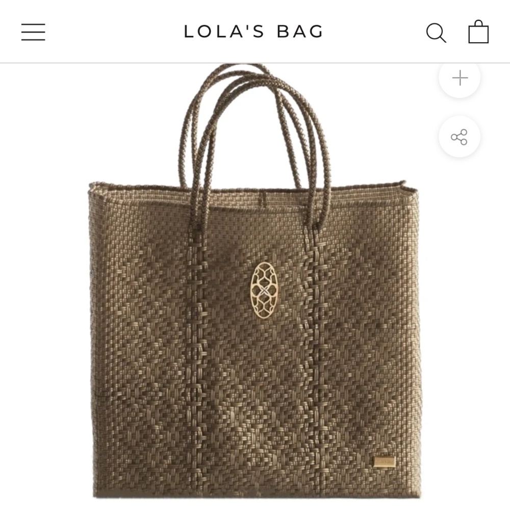Lola’s Bag NWOT Gold Tote